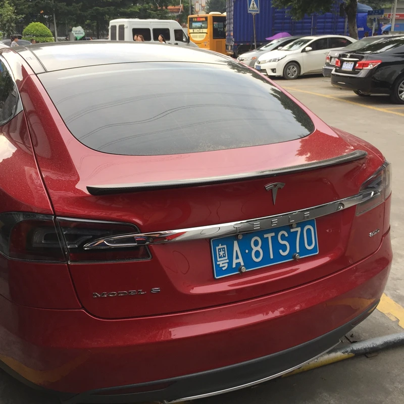 

Аксессуары для Tesla Model S Sedan 60 70 75 85 90 D P85D P90D P100D 2012-2017 матовый глянцевый спойлер из углеродного волокна