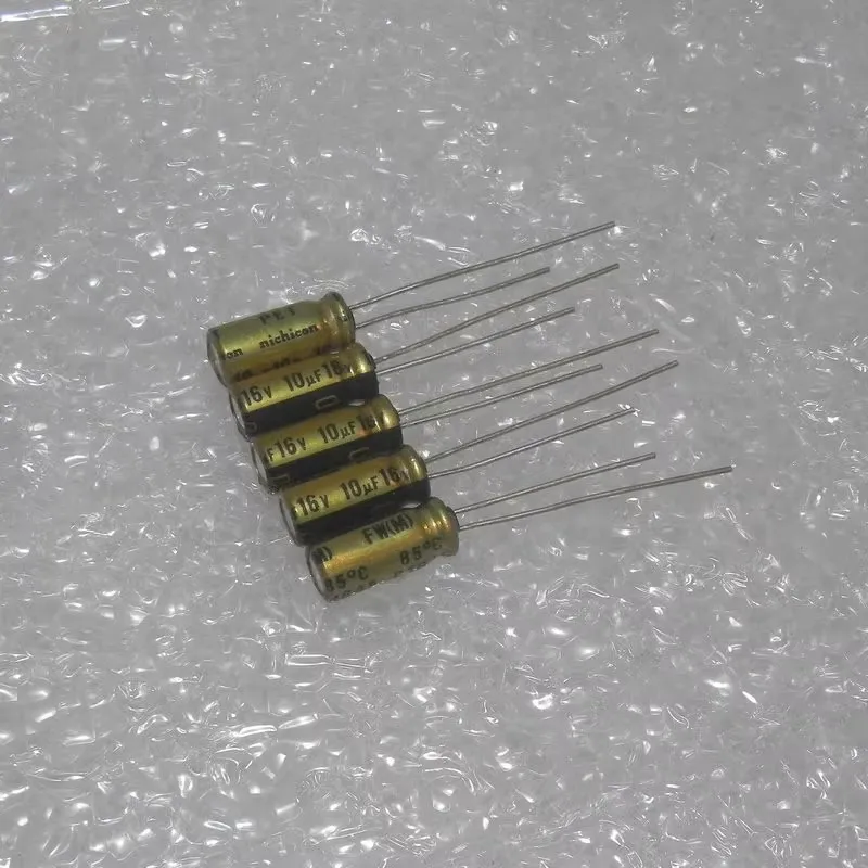 10pcs price  220uF 16V NICHIC  FW 16V220uF 10UF 47UF 220UF 330UF 470UF 1000UF HIFI Audio Capacitor