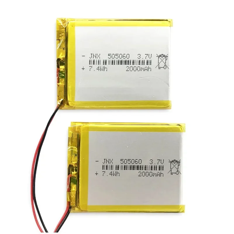 3,7 V 2000 mAh 7,4 Wh505060 Akumulator polimerowy litowo-polimerowy Lipo 3-przewodowy termistor do telefonu PDA MID TV Box GPS Tablet PC