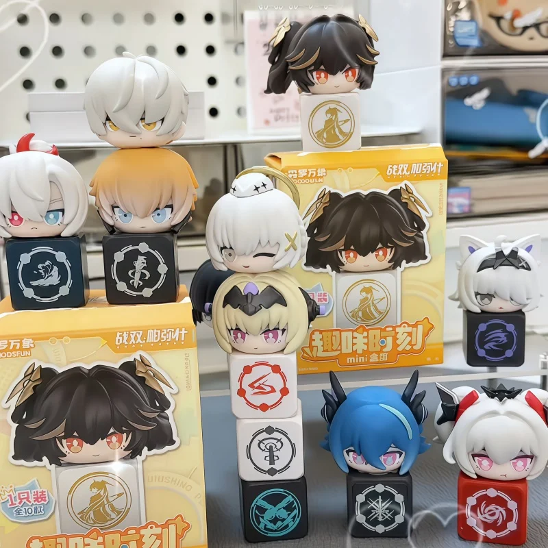 

In Stock Punishing Gray Raven Fun Moment Mini Blind Box Soft Pvc Figure Lucia Selena 10 Types Cute Desk Decor Collectible Toy