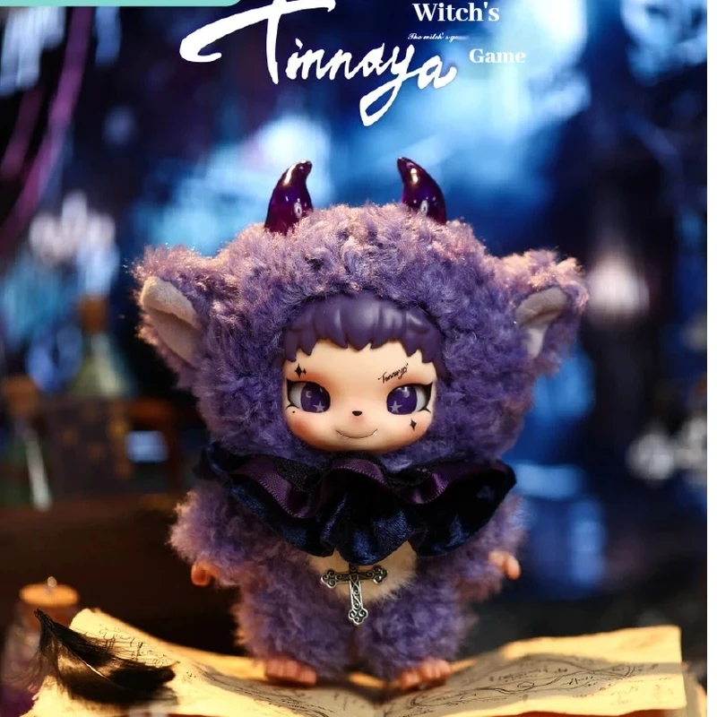 

Treein Land Little Witch Tinnaya Witch Game Trendy Blind Box Vinyl Plush Bag Hanging Collectible Gift For Anime Fans Halloween