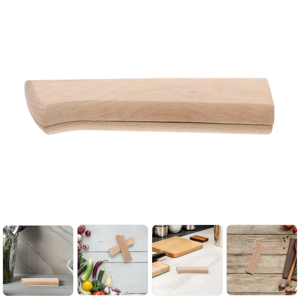

5Pairs Wood Cutter Handles Ergonomic Knife Handle Replacement Kitchen Grip Repair Accessories Wood Handle Replacement