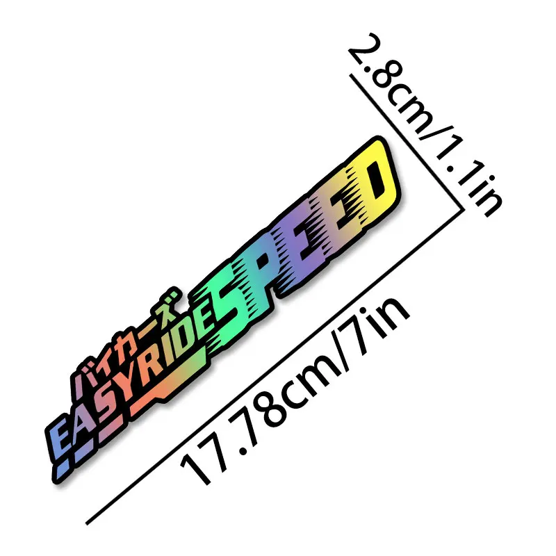 1PC EASYRIDESPEED オートバイ防水ステッカーオートバイヘルメットテールボックス燃料タンク自転車ボディユニバーサルビニールデカール