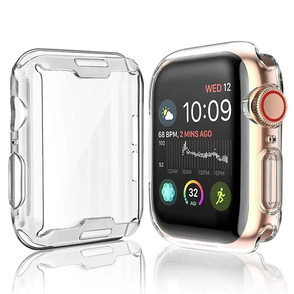 Displayschutzfolie für Apple Watch 46 mm 49 mm 41 mm 44 mm 40 mm 38 42 mm TPU-Stoßstangenabdeckung Zubehör iWatch-Serie Ultra 10 9 8 7 SE 6 – Detail 3