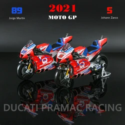 Maisto Tỉ Lệ 1:18 2021 Ducati Pramac Đua #5 Zarco #89 Martin Cấp Phép Mô Phỏng Hợp Kim Mô Hình Xe Máy Colle