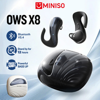 MINISO X8 Bluetooth 5.4 Earphones TWS Sports Wireless Headphones Waterproof Wireless Lenovo Earbud Ear Hooks