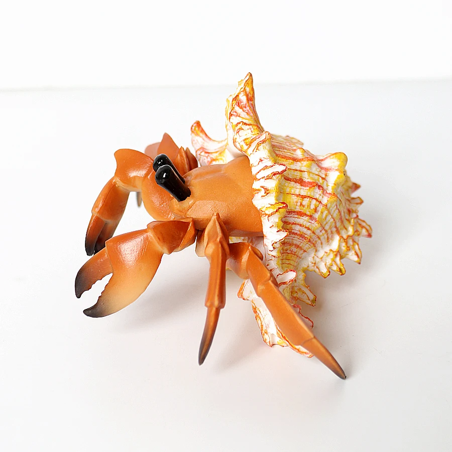 Realistic Hermit Crab Figurine Durable PVC Sea Creature Animal Model Figures Educational Toy for Kids Toddlers Boys Girls view 4