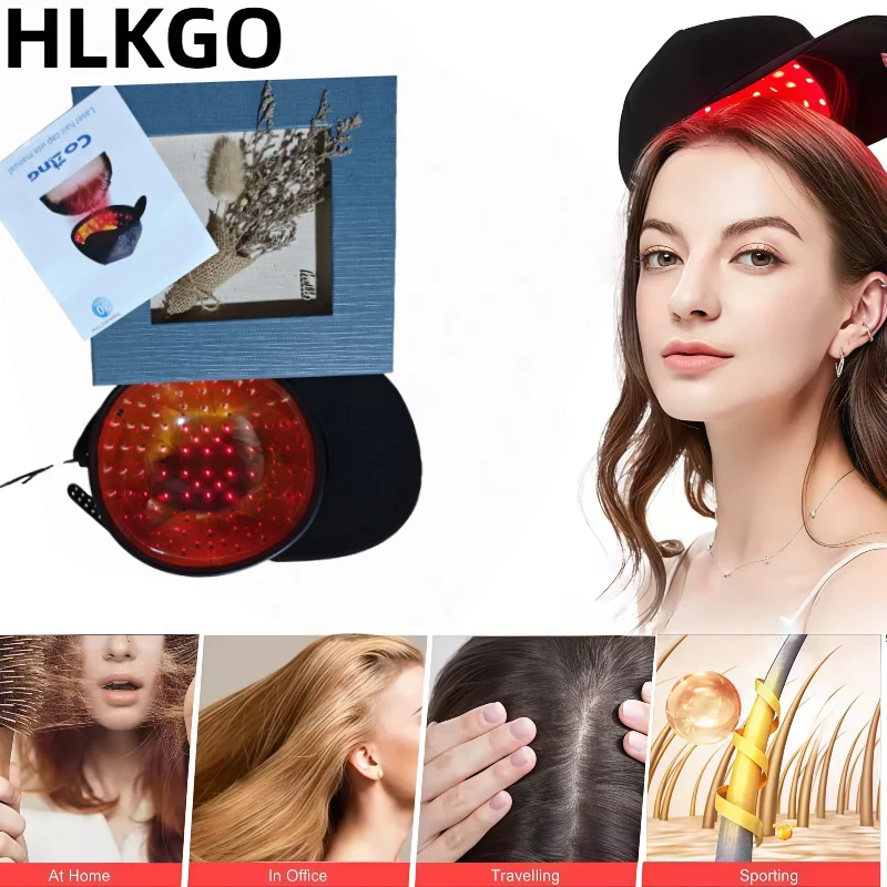 

96 Diodes LLLT Laser Hair Growth Cap Red Light Therapy 650nm 5mW, Laser Hair Regrowth Cap Scalp Care Professional For Hair Loss