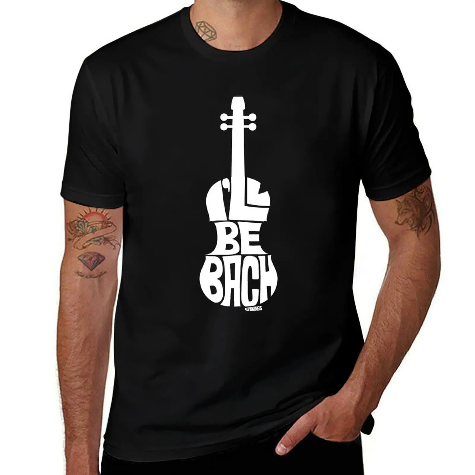 I'll Be Bach: White T-Shirt rapper graphic tees baggy shirts anime clothes t shirt for men