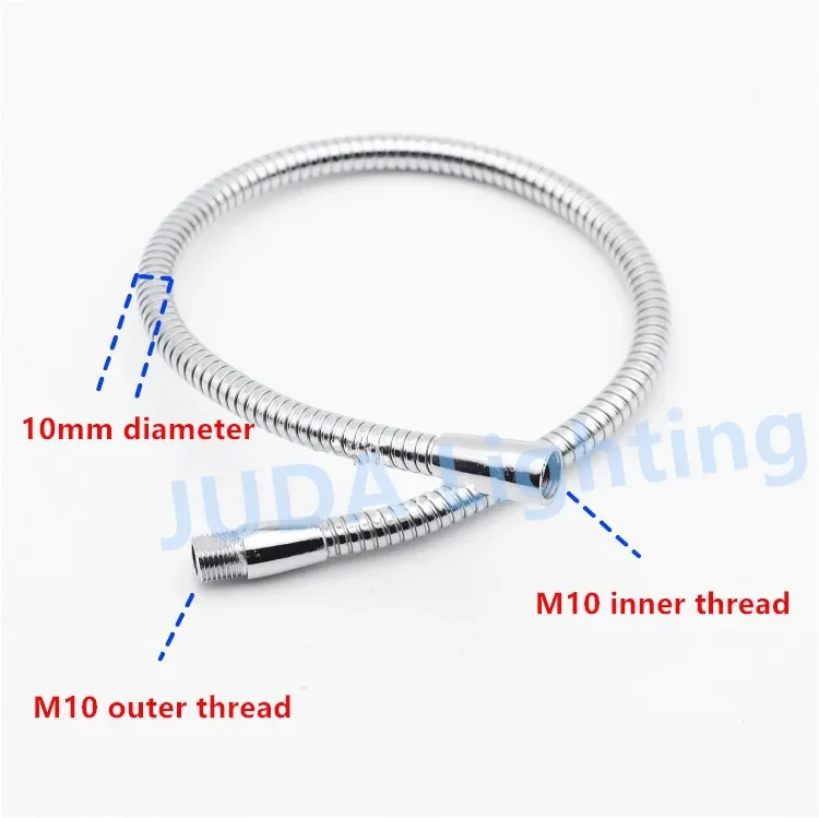 high quality flexible metal gooseneck M10 hose for table lamp lighting accessories