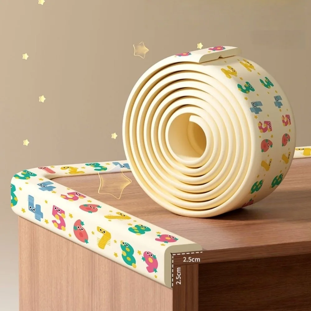 

Новая полоса для предотвращения столкновений NBR, бесследная угловая полоса для стола с мультяшным медведем, мягкая 8 мм, утолщенный защитный коврик для края стола, защита дома