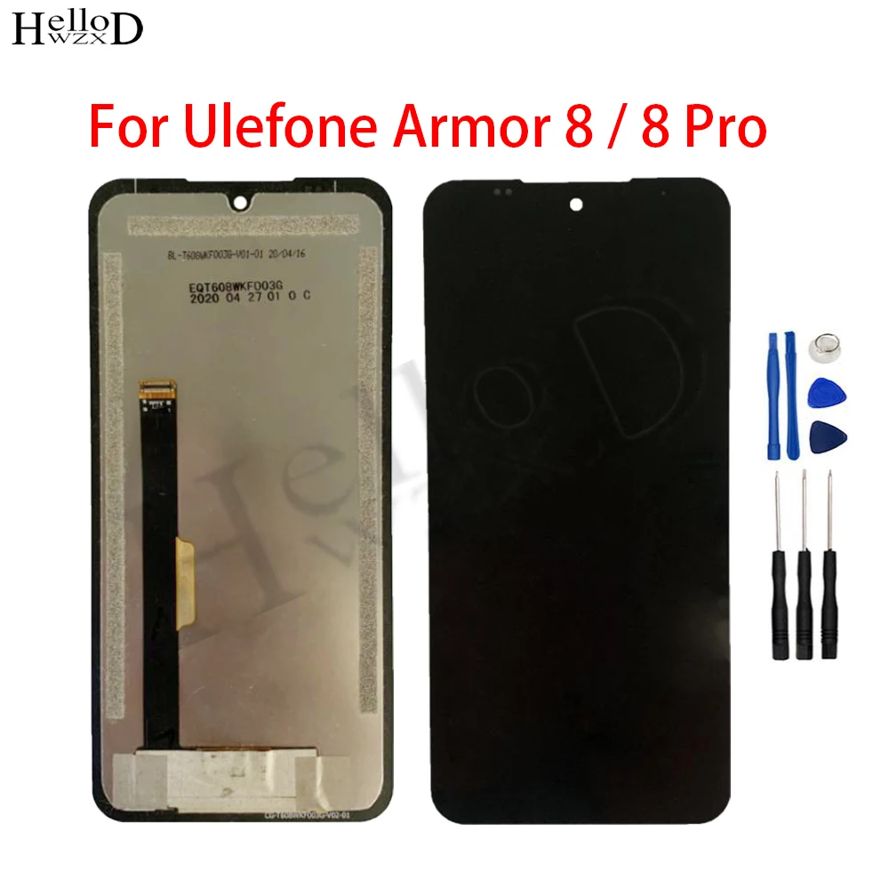 6.1 inch Full Screen For Ulefone Armor 8 Pro LCD Display Touch Screen Digitizer Complete Assembly Replacement