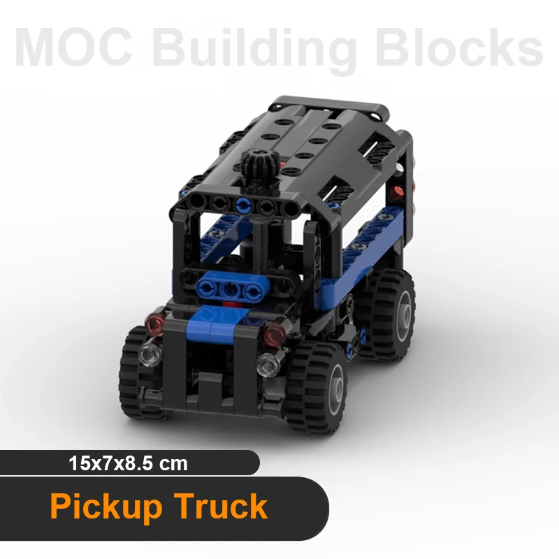 Transport Fahrzeug Bausteine Lose Teile Lkw Modell MOC Ziegel Modifizierte Lenkung Auto Kinder DIY Technologie Montage Spielzeug