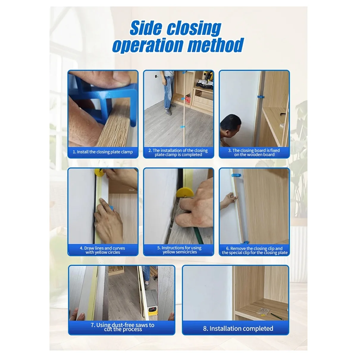 Gardırop Kapatma Tahtası Klip Ağaç İşleme 16-18Mm Marangozluk Kapanış Sabit Kelepçe Aracı İşaretleme Fikstürü