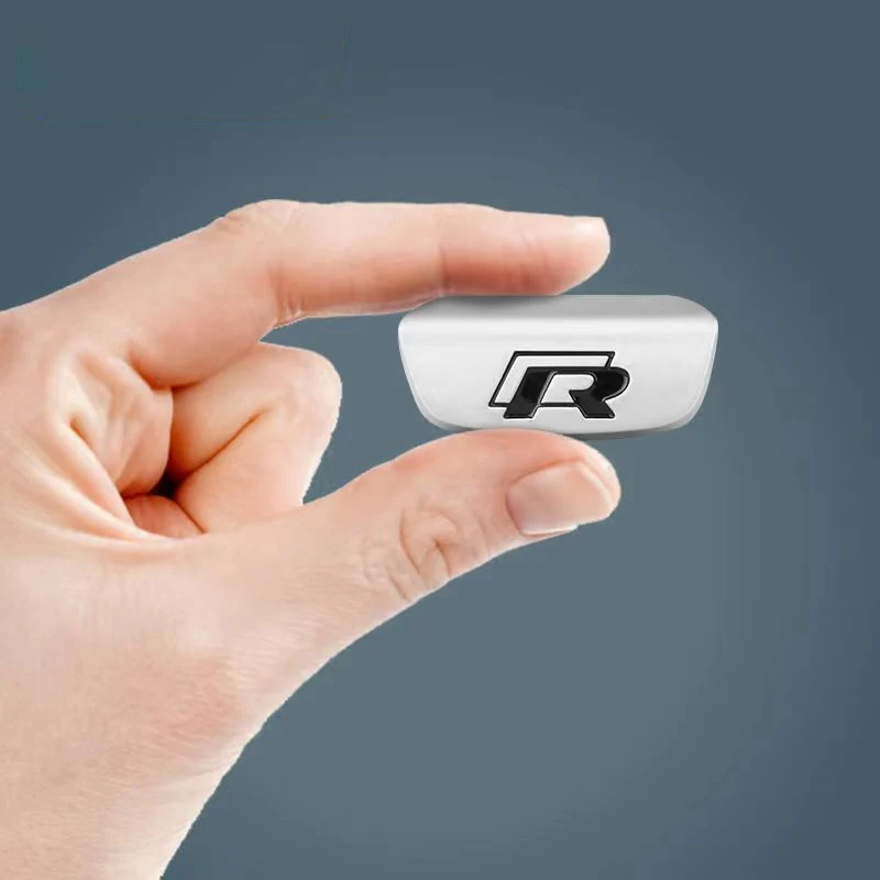 عجلة توجيه سيارة اكسسوارات ملصقات معدنية لشركة فولكس فاجن GTI R خط بولو جولف باسات شيروكو تيجوان جيتا T-ROC طوارق توران GTS