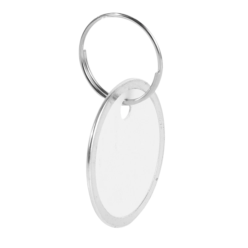 Metal Rim Tags Key Tags Round Paper Tags With Metal Rings White Label For Car Keys And Door Keys (1000)