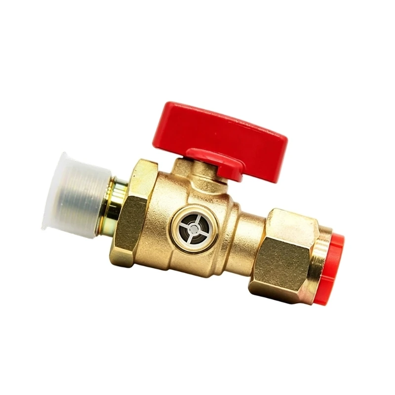 Metal Vehicle Air System Control Component With Lever Handle, Integrated Exhaust and Shutoff Assembly for Maintenance and H9EE