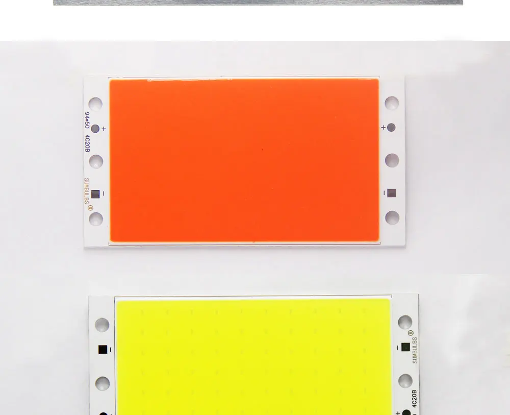 94x50MM 15W COB LED-Lichtstreifenmodul DC 12V 1600LM Ultrahelles Warmweißes Kaltweißes Blaues COB-Chip-On-Board-Matrix-LED-Lampenmodul – Detail 6