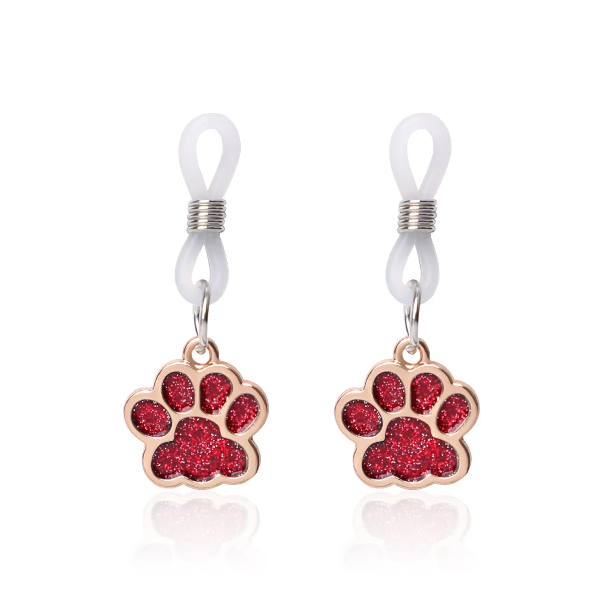 PESENAR  Cute Cat Paw Nipple Clips 1 Pair, Adjustable Decorative Clamps, Sweet Style Cosplay Accessories