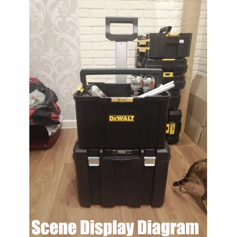 DEWALT DWST1-71228-23 Uncovered Suitcase TSTAK 440*320*275MM Large Capacity High Hardness Tool Accessory Milk Box