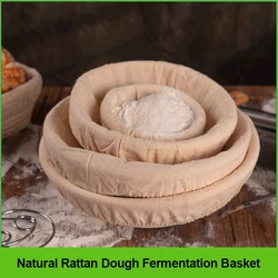 Round or Oval Banneton for Home Baker Bread Proofing Basket Natural Rattan Dough Fermentation Basket Bread Baking Tools