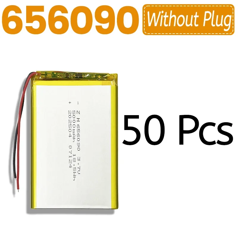 1-50PCS 656090 Li-Polymer Battery 3.7V 5000mAh Liter Energy Rechargeable Cell For Power Bank GPS Tracker Hand Warmer LED Solar L