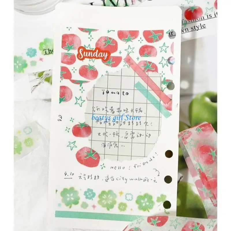 C7AB Cartoon Tape Tape for Scrapbooking Photo Album Planner Planner