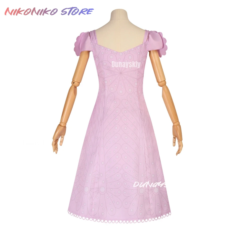 Movie Glinda Costume Pink Dress Hat Adult Clothing Roleplay Halloween Carnival Party Fantasia Suit Women's 코스프레 Fantasy