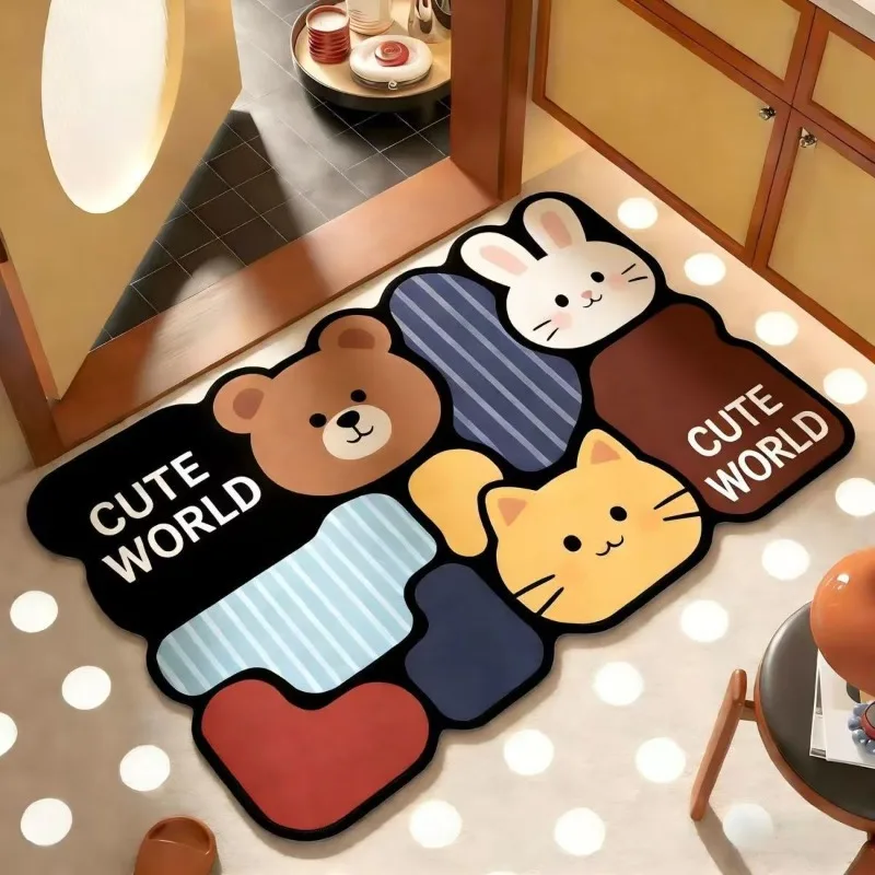 Bathroom absorbent diatom mud toilet  doormat toilet toilet floor mat toilet carpet