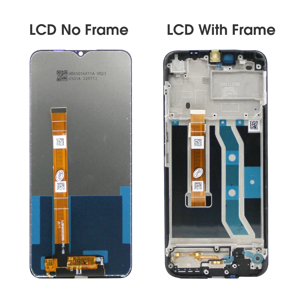 For OPPO Realme C21Y 6.5\'\'For RealmeC21Y RMX3261 RMX3263 LCD Display Touch Screen Digitizer Assembly Replacement