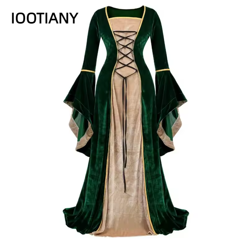 Disfraz de Reina Medieval europea, vestido Formal de princesa para fiesta de boda, Halloween, corte de carnaval, Palacio Noble