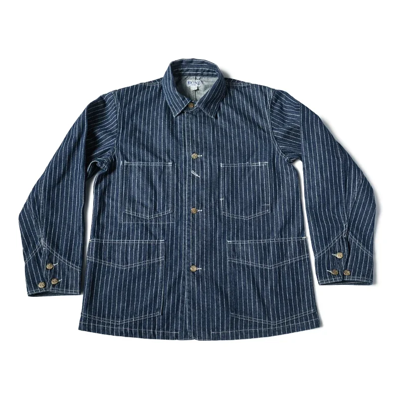 Non Stock 1930s Wabash Stripes Jacket Vintage Men\'s Workwear Railway Denim Coat