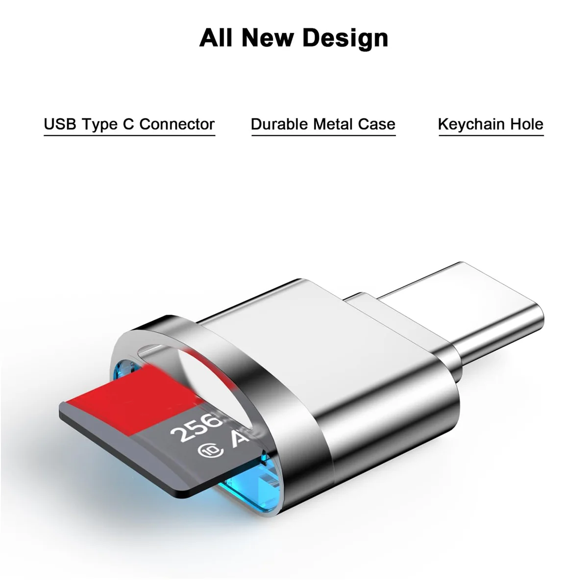 محول قارئ بطاقات Micro-SD، محول بطاقات USB من النوع C إلى Micro-SD/TF لقارئ بطاقات Micro-SD لهواوي Type-C، B