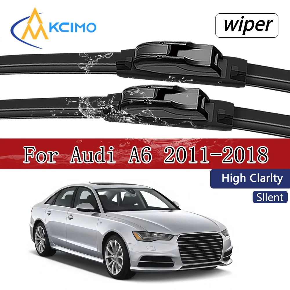 

OE Style Front Wiper Blades Pair For Audi A6 C7/4G 2011-2018 Quiet & Streak-Free Windshield Wipers All-Weather Performance