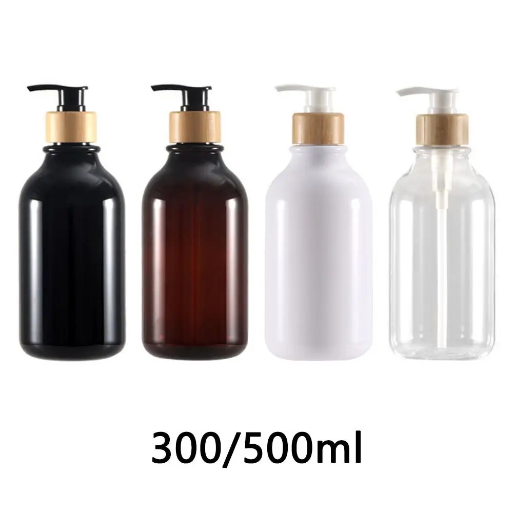 Bouteille de stockage africaine conviviale rée, bouteille à pompe en bambou, distributeur de shampoing, accessoires HOAccessrespiration Regina, 300 ml, 500ml