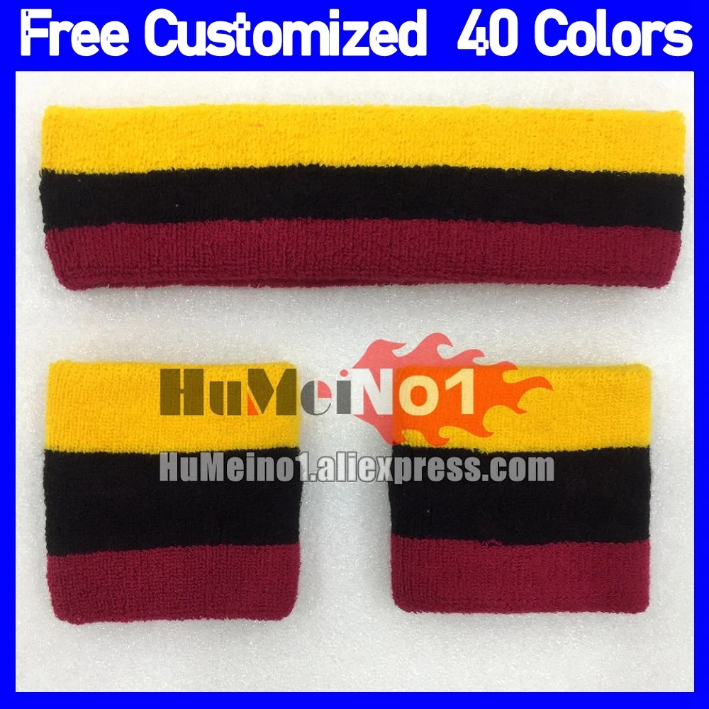 Custom High Quality Cotton Sweat Headband For Men Sweatband Women Yoga Hair Bands Wrestling Sports Head Sweat Band Sports Safety