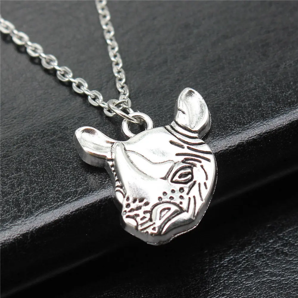 1pcs Rhinoceros Necklace Men Accessories Jewelry Materials Popular Chain Length 43+5cm