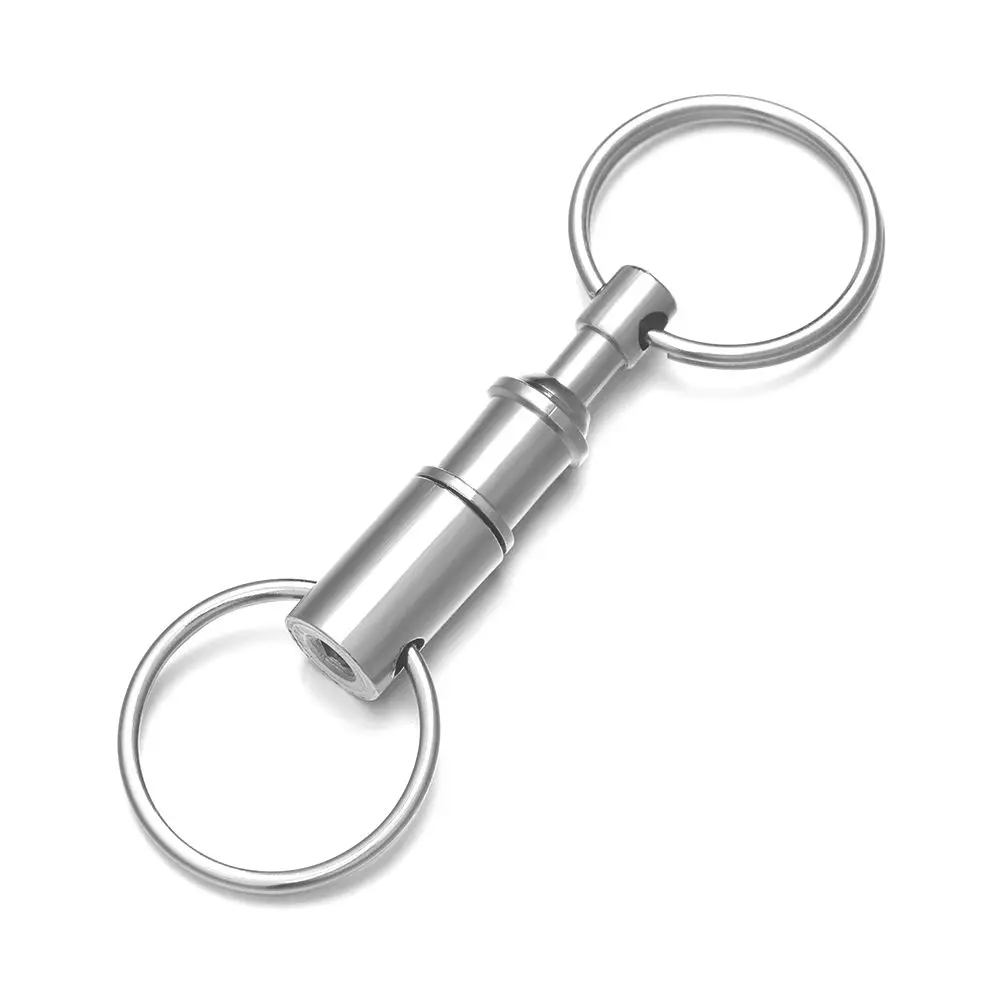 Adjustable Double Ring Removable Separable Keychain Child-mother Buckle Separate Key Ring