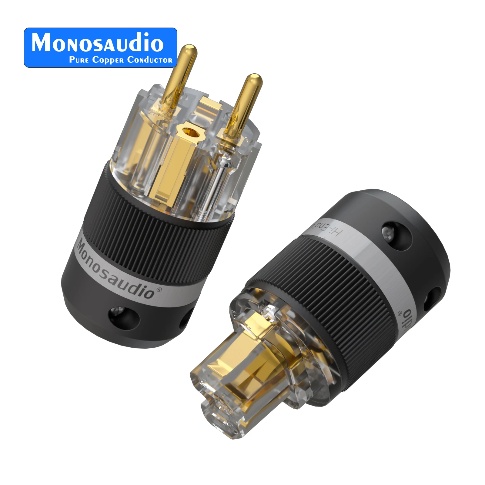 

Monosaudio чистая медь вилка европейского стандарта E101F101 адаптер питания IEC320 C15 разъем для аудио DIY сетевой кабель питания