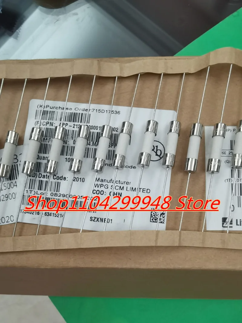 T4Ah250V 5X20Mm 4A 250V Slow-Blow Ceramic Fuse 4 Amperes 250 Volts
