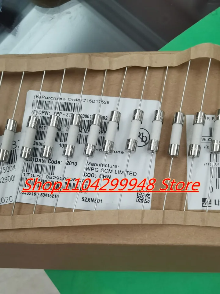 T4Ah250V 5X20Mm 4A 250V Slow-Blow Ceramic Fuse 4 Ampere 250 Volt