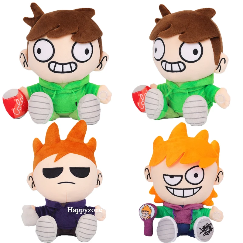 

New Eddsworld Plush Toy Edd Matt Tom Anime Sitting Hugging Stuffed Doll Soft Pillow Cushion Home Decoration Kids Fans Xmas Gifts