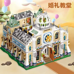 Loz3308pcs Romantic Wedding Church Model Building Blocks Three-Dimensional Chapel Castle Assembly Puzzle Toy For Adult Kids Gift