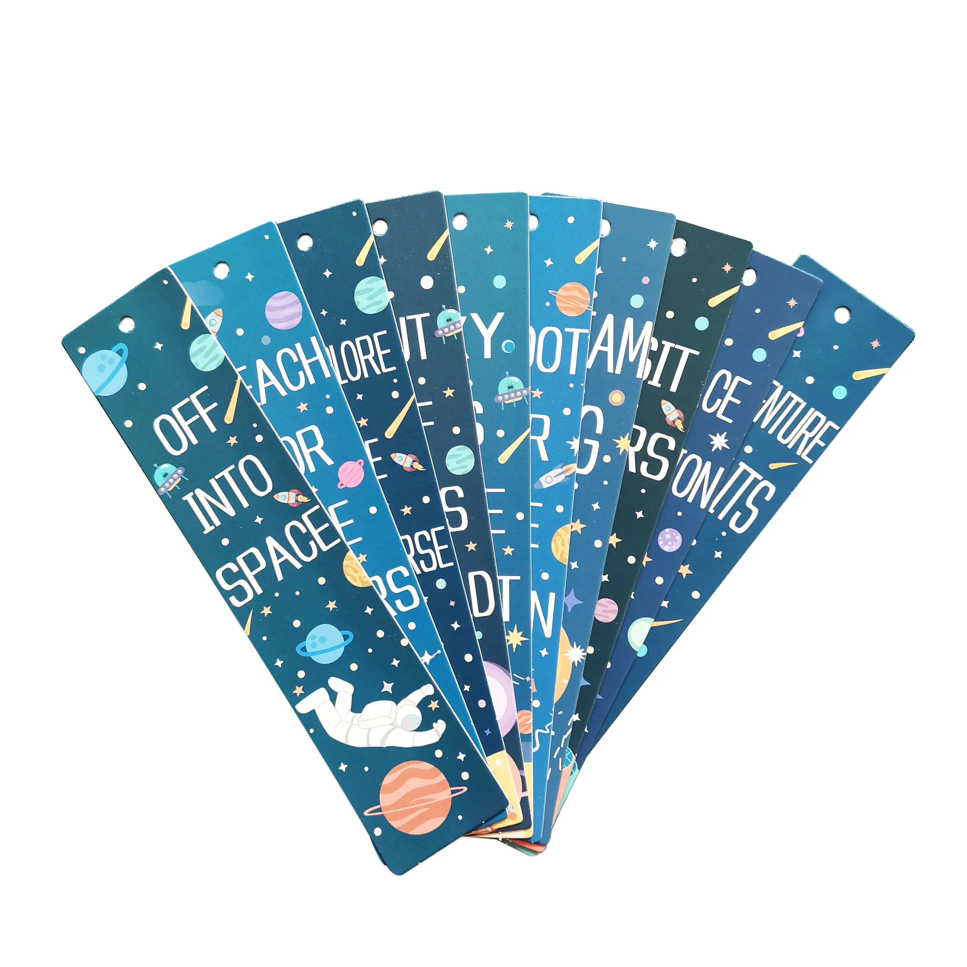 علامات مرجعية بمقياس تقسيم صفحة القراءة للأطفال ، رواد الفضاء يستكشفون الإشارات المرجعية للكوكب