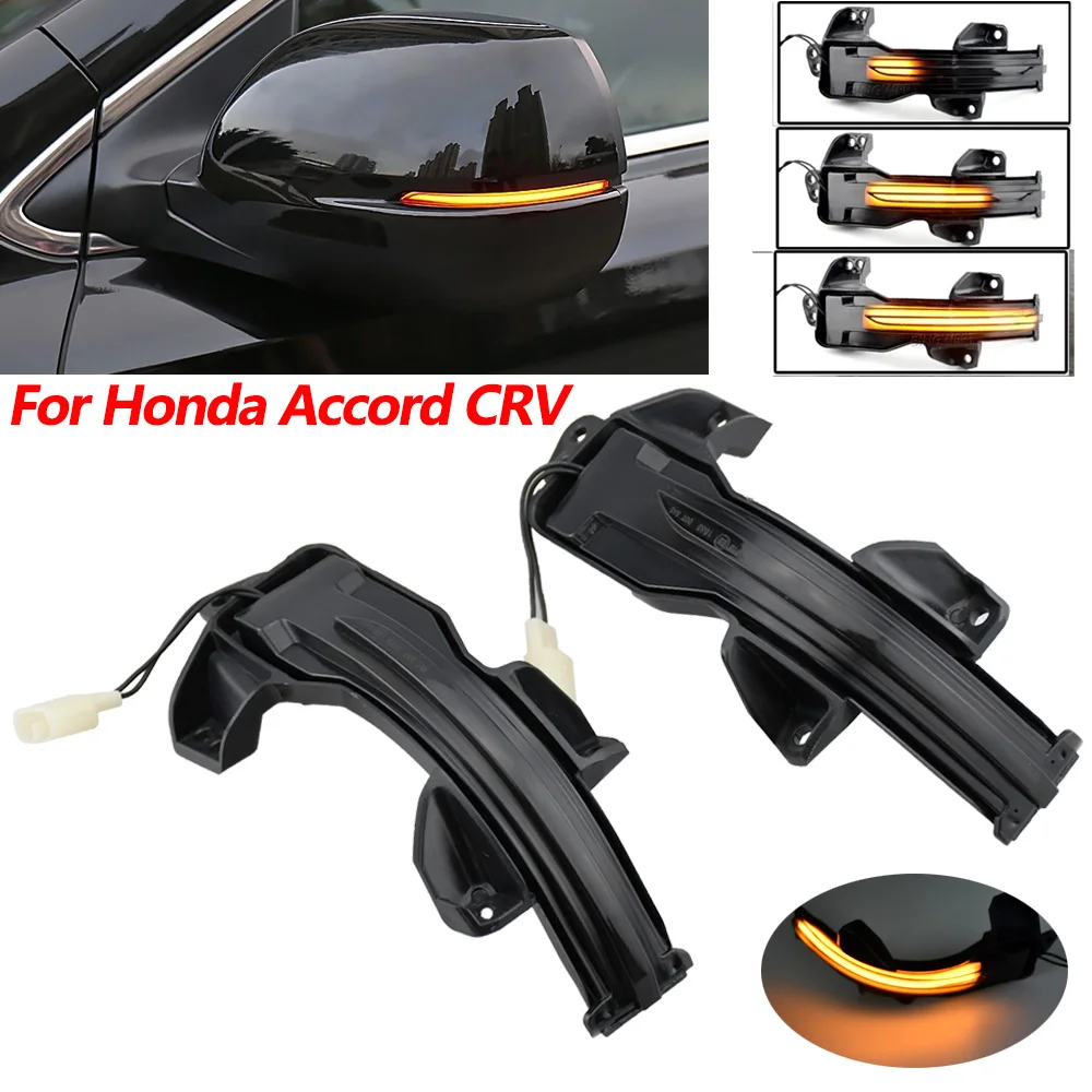 Dynamic LED Turn Signal Lamp For Honda CRV 2013-2021 Accord FIT GK5 XRV Greiz Odyssey FIT Jazz City Sequential Blinker Light