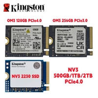 Kingston OM3 128GB/256GB & NV3 500GB 1TB 2TB M.2 2230 PCIe 4.0 NVMe SSD, Up to 6000MB/s -Stream Deck, Laptop, Desktop Compatible