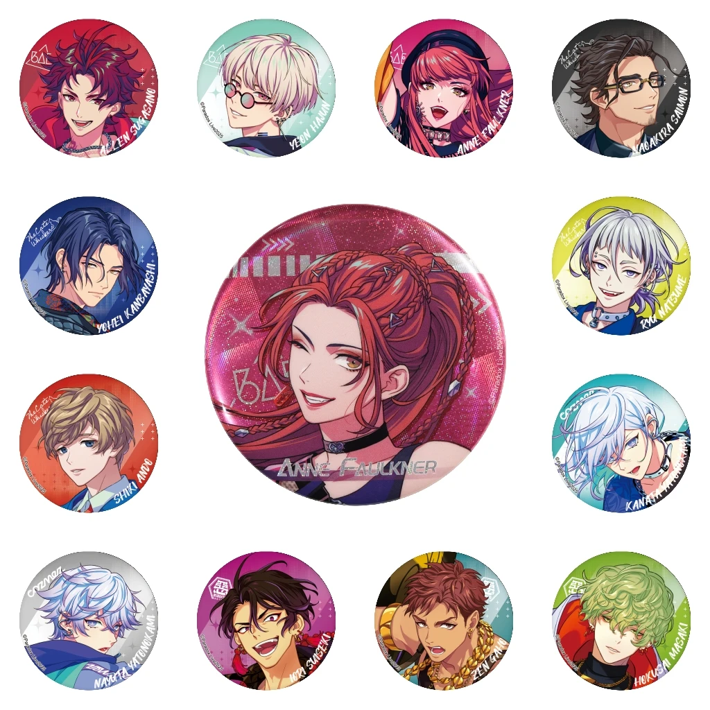 58 мм аниме Paradox Live Sugasano Aren Yon Hajun An Fōkunā значок для косплея значок SPTE жесть брошь ﻿   Хэллоуин реквизит Gilf