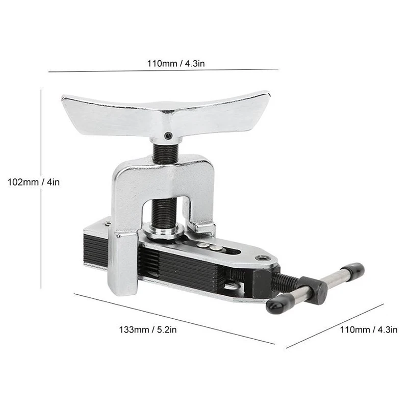 CT-526 أداة إحراق أنبوب التبريد النحاسي الموسع 4-19 مم (3/16-3/4 بوصة) 45 °   مجموعة أدوات حرق مخروطية غريب الأطوار