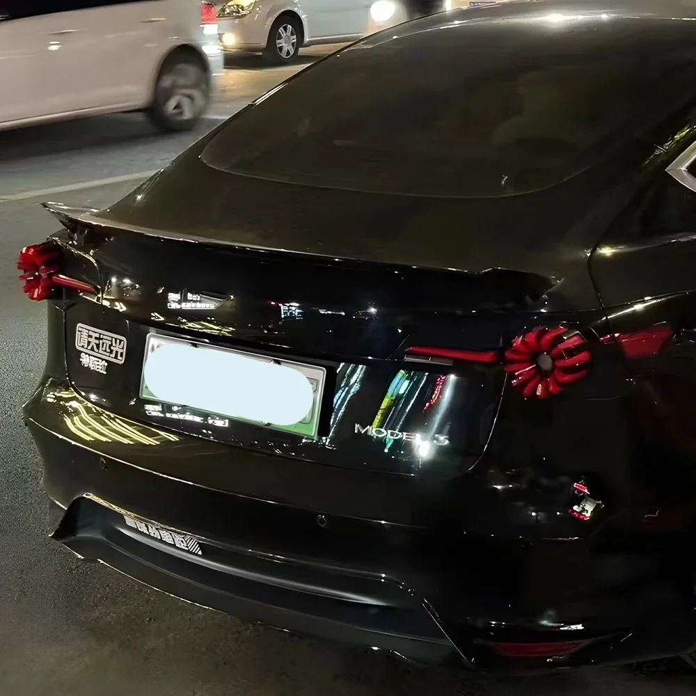 Auto-Rücklichter-Baugruppe für Tesla Model 3, Modell Y 2019–2023, LED-Auto-Rückleuchten, Upgrade von Bremslicht-Zubehör im Martin-Stil