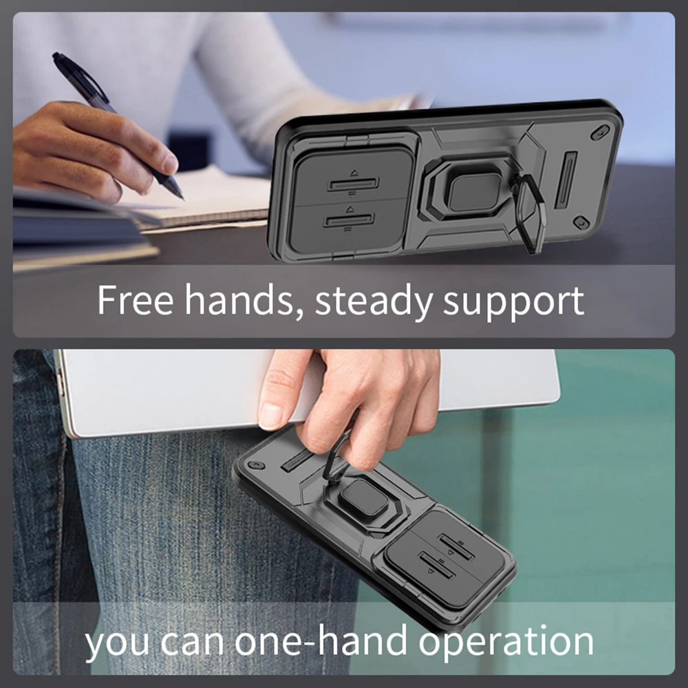 حافظة لهاتف Xiaomi Redmi Note 15 Pro + 5G حافظة حماية للكاميرا حافظة لهاتف Redmy Note 15 Pro Plus غطاء حلقة حامل مغناطيسي #6